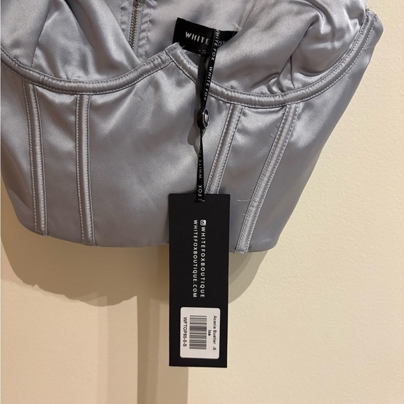 Wild Fox Boutique Acacia Bustier Top in Ice Size Small NWT - Picture 5 of 6